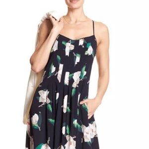 Banana Republic Navy Blue Floral Dress